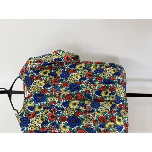 Yves St. Clair Vintage Floral Short Sleeve Blouse 12 - Picture 3 of 9